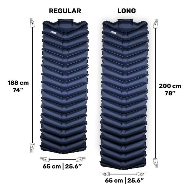 NAPIHLJIVA BLAZINA LAYON PODLOGA ZA SPANJE 200X65 CM TEMNO MODRA