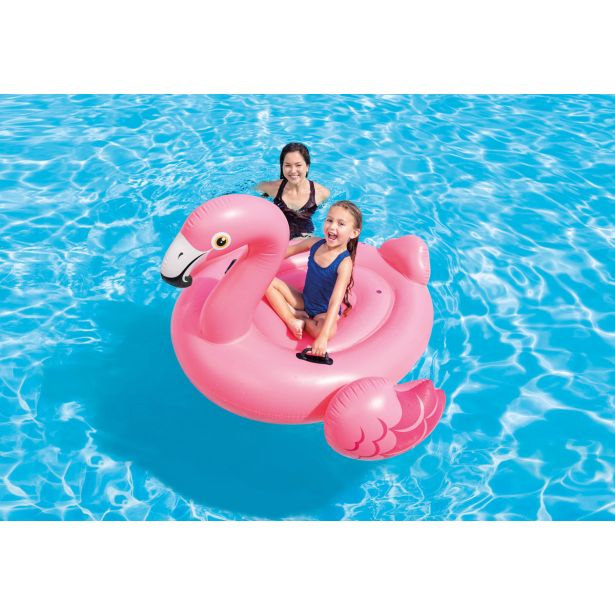 NAPIHLJIVA IGRAČA INTEX FLAMINGO RIDE ON, ROZA 178X135 CM