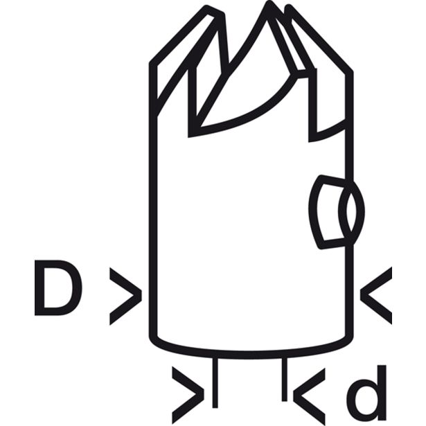 GREZILO ZA LES BOSCH NATIČNO GREZILO 4X16 MM ZA SPIRALNE SVEDRE ZA LES