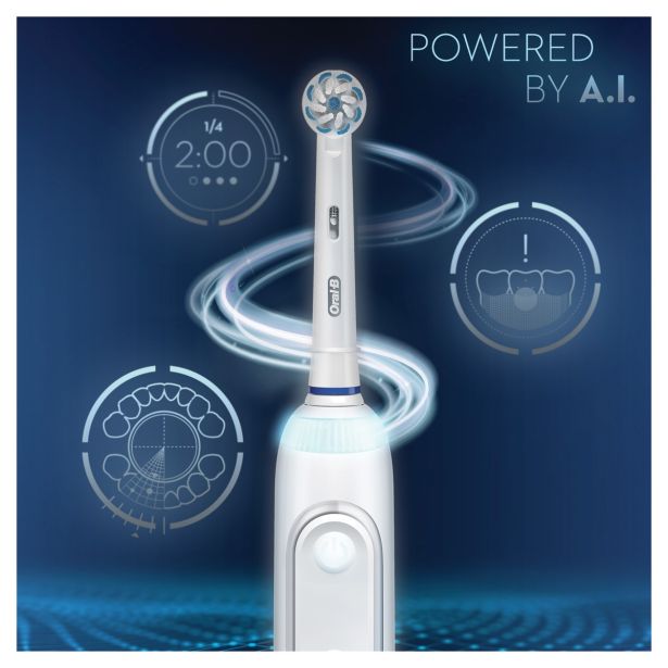 ELEKTRIČNA ZOBNA ŠČETKA ORAL B GENIUS X 20000N WHITE SENSITIVE + PREMIUM