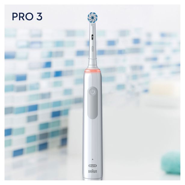 ELEKTRIČNA ZOBNA ŠČETKA ORALB PRO3 3000 SENSITIVE CLEAN