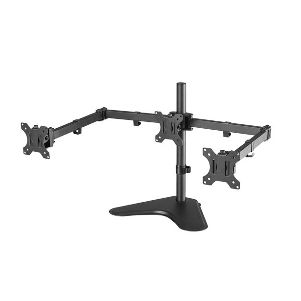 NAMIZ. STOJALO ZA MONITOR NEOMOUNTS GIBLJIVO NAMIZNO STOJALO ZA 3 MONITORJE 13-27", 6 KG, FPMA-D550DD3BLACK