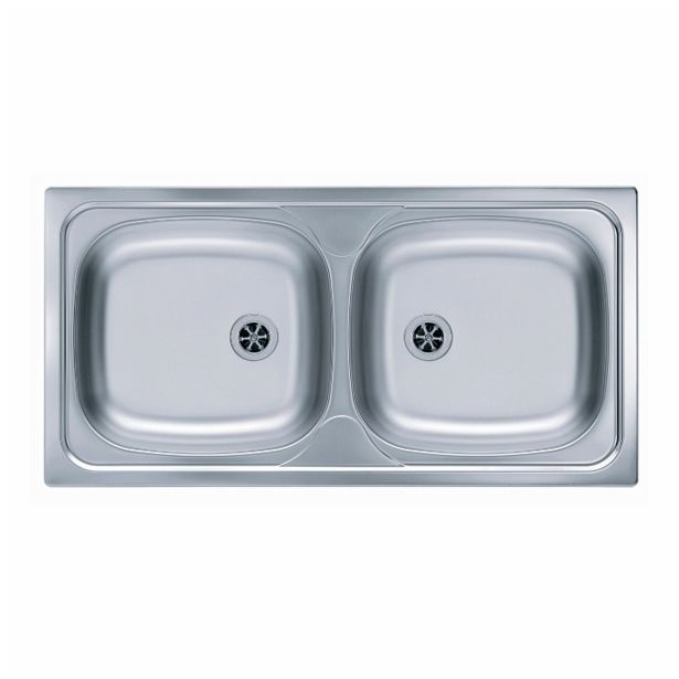 NERJAVNO POMIVALNO KORITO ALVEUS BASIC 70, SATIN 860X435 MM