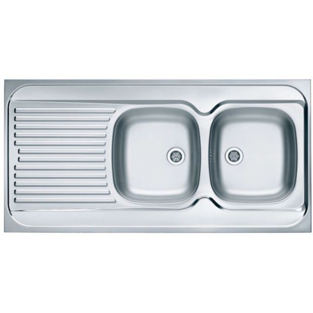 NERJAVNO POMIVALNO KORITO ALVEUS CLASSIC 100, LEINEN 1200X600 MM DESNI