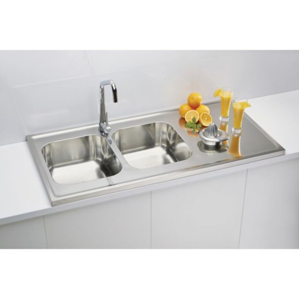 NERJAVNO POMIVALNO KORITO ALVEUS CLASSIC PRO 100, SATIN 1200X600 MM