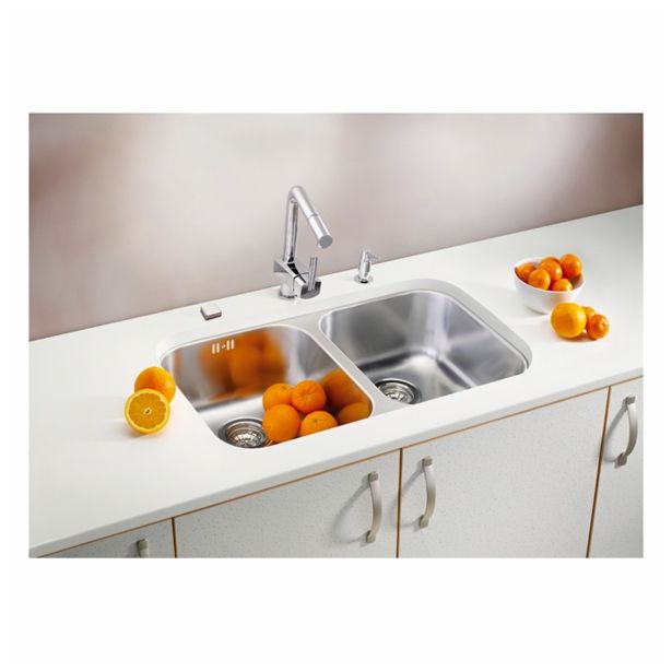 NERJAVNO POMIVALNO KORITO ALVEUS DUO 30, SATIN 752X440 MM