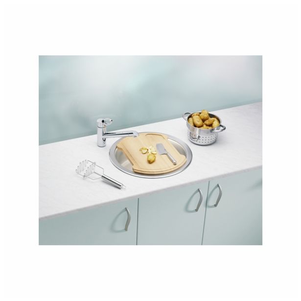 NERJAVNO POMIVALNO KORITO ALVEUS FORM 10, SATIN FI 450 MM