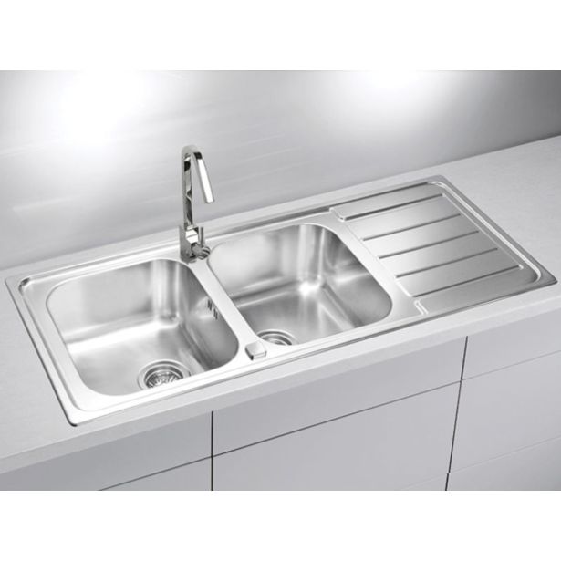 NERJAVNO POMIVALNO KORITO ALVEUS LINE 100, LEINEN 1160X500 MM