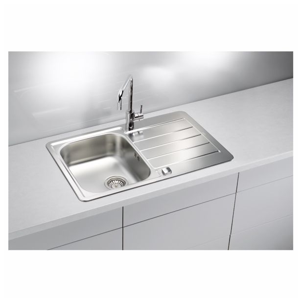 NERJAVNO POMIVALNO KORITO ALVEUS LINE MAXIM 80, SATIN 790X500 MM