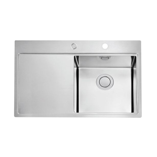 NERJAVNO POMIVALNO KORITO ALVEUS PURE UP 40, SATIN 790X525 MM, DESNI