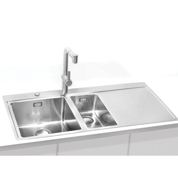 NERJAVNO POMIVALNO KORITO ALVEUS PURE UP 60, SATIN 980X525 MM DESNI