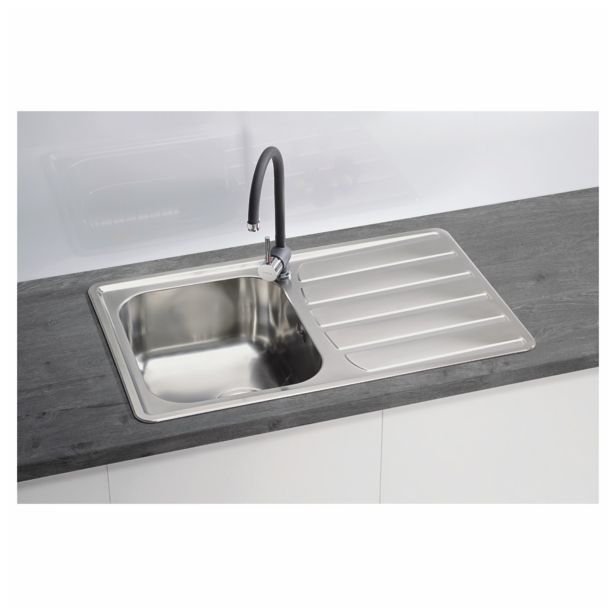 NERJAVNO POMIVALNO KORITO ALVEUS ZOOM MAXIM 20, SATIN 790X500 MM