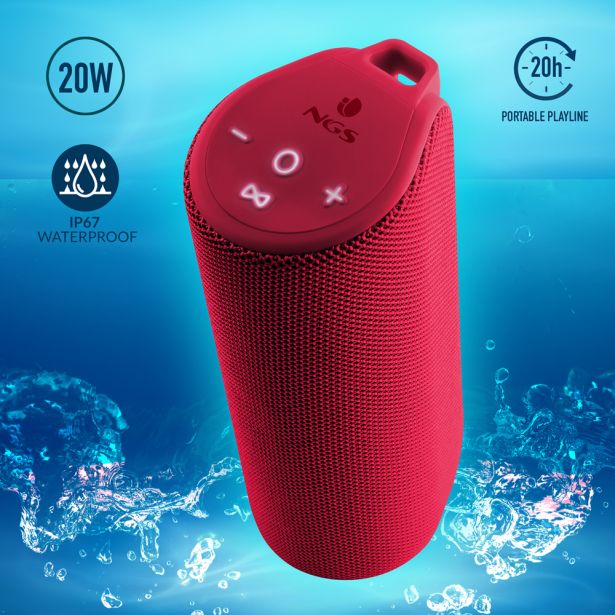 PRENOSNI ZVOČNIK NGS ROLLER REEF RED