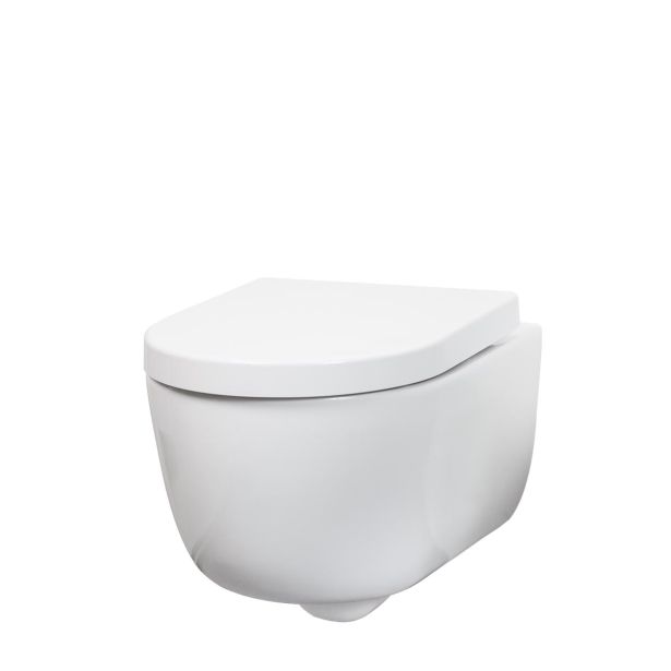 WC ŠKOLJKA, VISEČA GEPARD SANITARY NIA 36X54 VISEČA RIMLESS Z WC DESKO