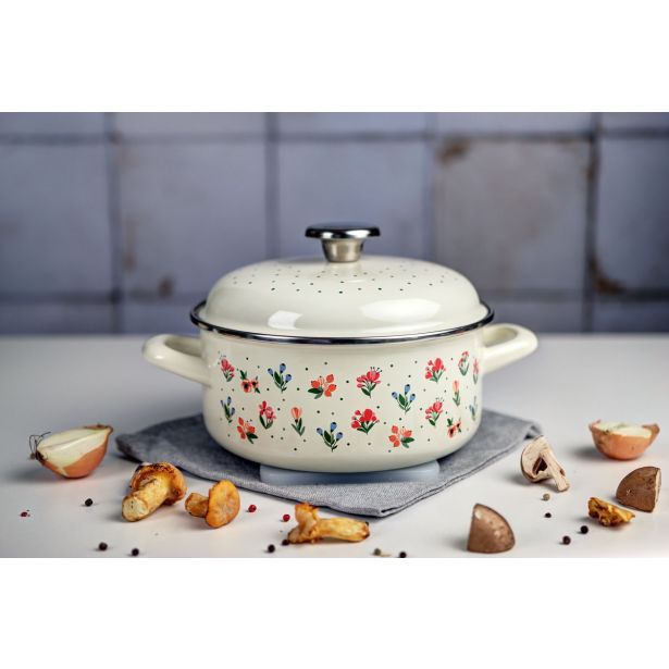 NIZKA KOZICA 16 CM/1,5 L, CVETLIČNE RADOSTI