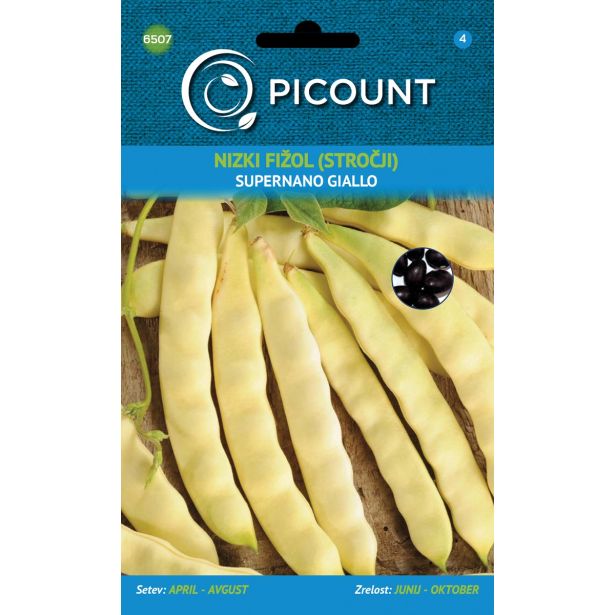 STROČNICA VILMORIN NIZKI FIŽOL SUPERNANO GIALLO (MANGIATUTTO)