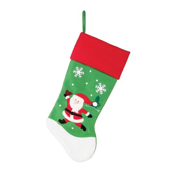 STENSKA DEKORACIJA GLOSSTYLE NOGAVICA IZ FILCA 53 CM BOŽIČEK ALI SNEŽAK