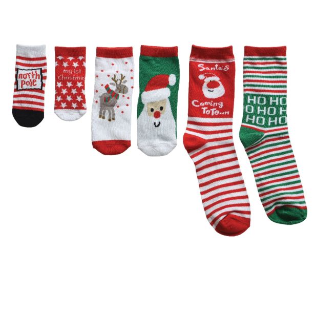 VSE ZA ZABAVO NOGAVICE Z BOŽIČNIMI MOTIVI OTROŠKE 3-6 LET