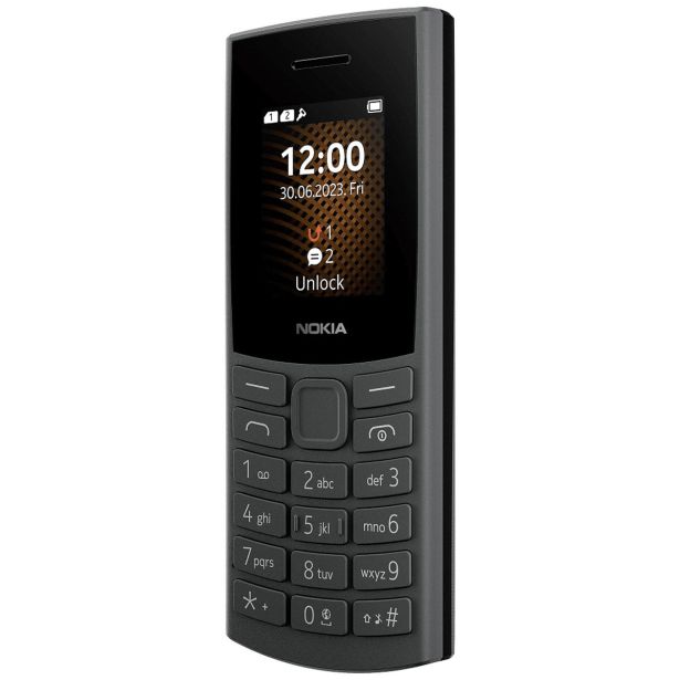 NOKIA 105 TA-1691 (2024) 2ND GEN. TELEFON NA TIPKE DUAL SIM 4G - ČRNA