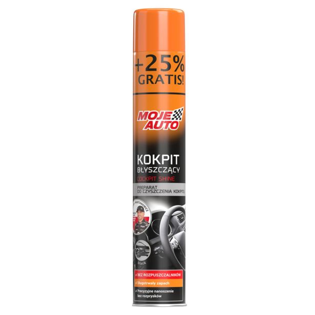 NOTRANJA AVTOKOZMETIKA MOJE AUTO SPREJ ZA ARMATURO BLACK 750 ML