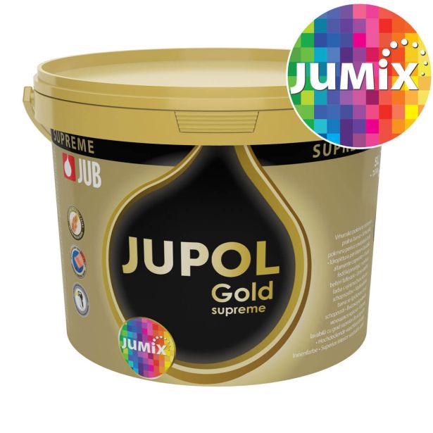 NOTRANJA ZIDNA BARVA JUB JUPOL GOLD BELI SUPREME 5 L