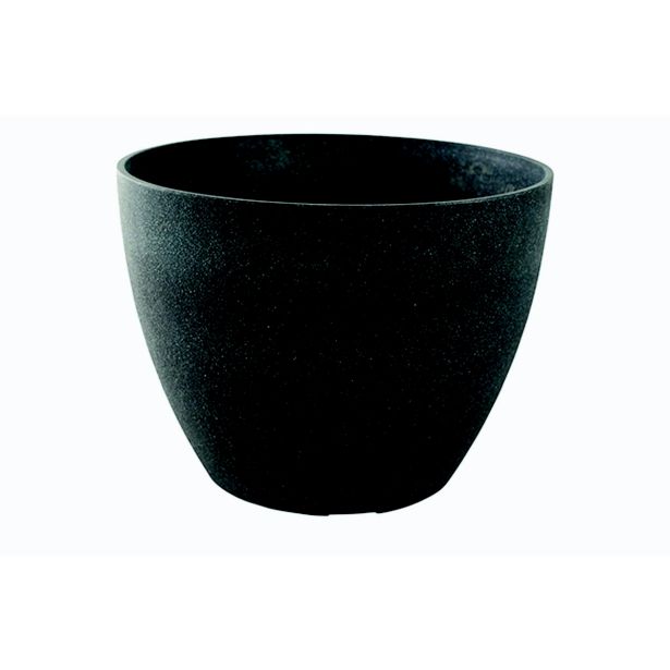 PE ZUNANJI LONEC NOVA OKROGEL 43CM V33 ČRN