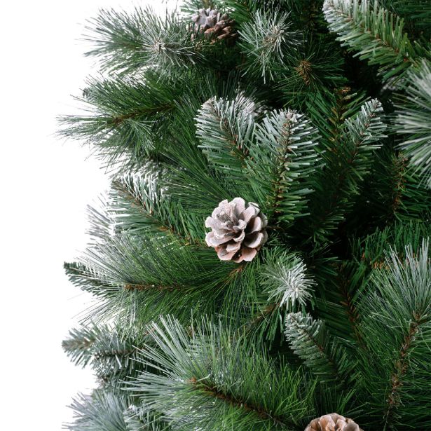 NOVOLETNA JELKA 210 CM LEDENA S STORŽI NORWICH PINE