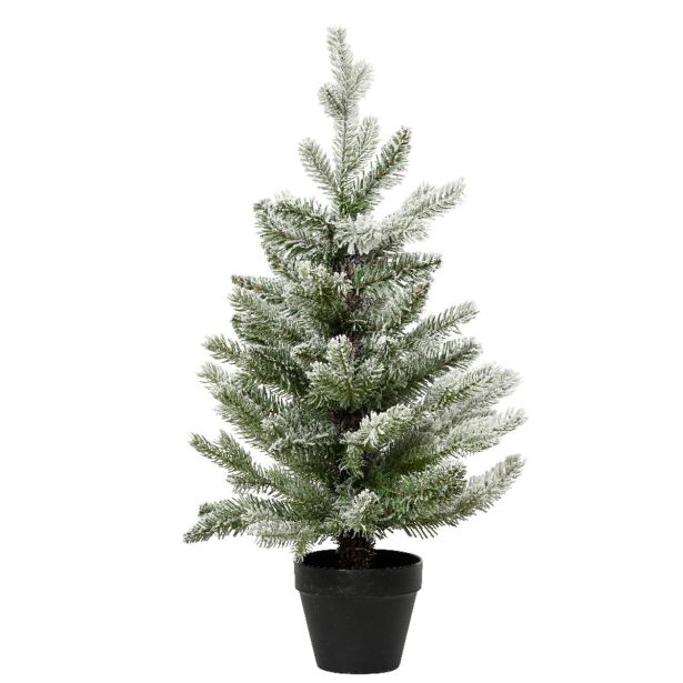NOVOLETNA JELKA DECORIS 45 CM, ZASNEŽENA ALLISON MINI