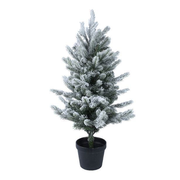 NOVOLETNA JELKA DECORIS 60 CM, ZASNEŽENA ALLISON MINI