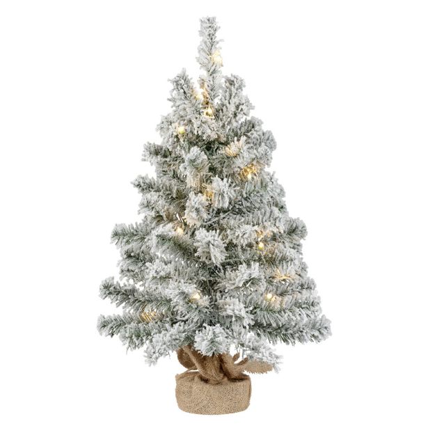 NOVOLETNA JELKA DECORIS 60 CM, ZASNEŽENA LED 20L IMPERIAL MINI