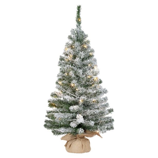 NOVOLETNA JELKA DECORIS 90 CM, ZASNEŽENA LED 50L IMPERIAL MINI