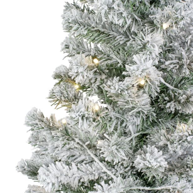 NOVOLETNA JELKA DECORIS 90 CM, ZASNEŽENA LED 50L IMPERIAL MINI