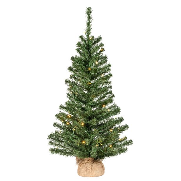 NOVOLETNA JELKA DECORIS 90 CM, ZELENA LED 50L IMPERIAL MINI