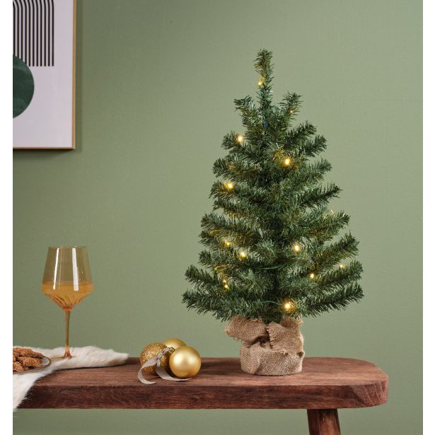 NOVOLETNA JELKA DECORIS 90 CM, ZELENA LED 50L IMPERIAL MINI