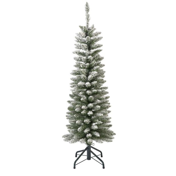 NOVOLETNA JELKA EVERLANDS 120 CM ZASNEŽENA PENCIL PINE