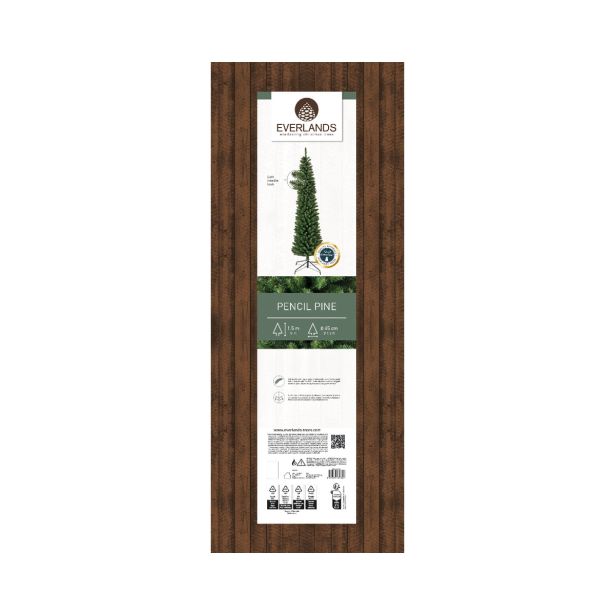 NOVOLETNA JELKA EVERLANDS 150 CM ZELENA PENCIL PINE