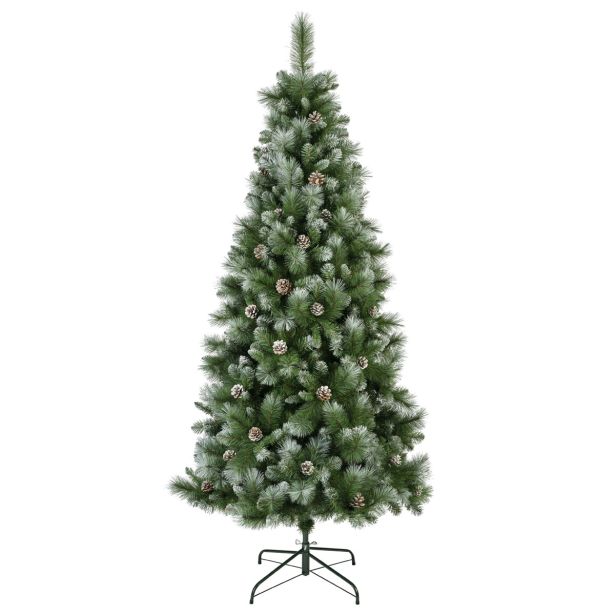 NOVOLETNA JELKA EVERLANDS 240 CM LEDENA S STORŽI NORWICH PINE