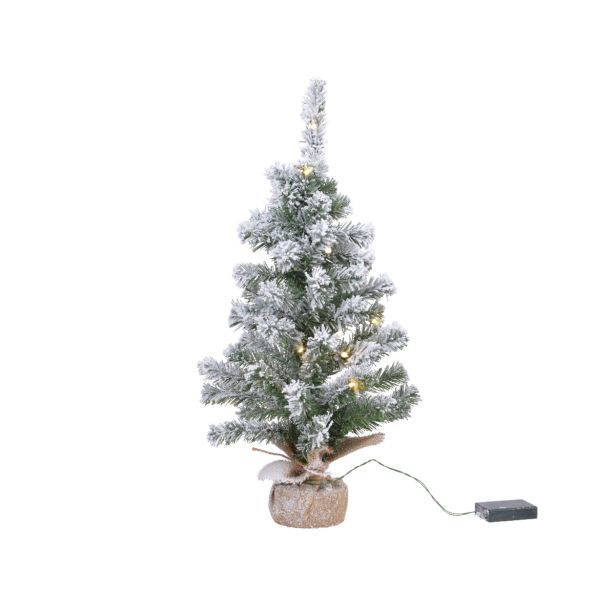 NOVOLETNA JELKA EVERLANDS 45 CM ZASNEŽENA Z LUČKAMI