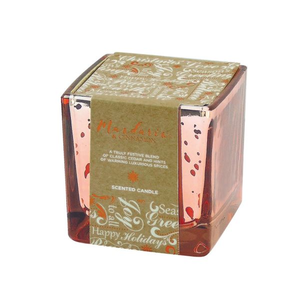 NOVOLETNA SVEČA GALA-KERZEN DIŠEČA V KOZARCU SQUARE MANDARINA CIMET