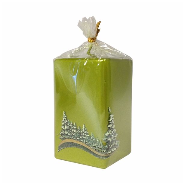 NOVOLETNA SVEČA MULLER ZIMA ZELENE BARVE