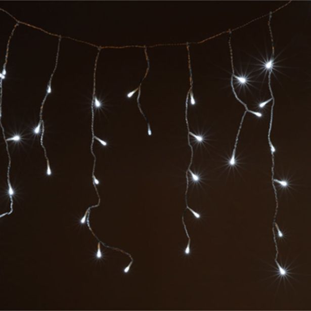 NOVOLETNE LUČKE, ZAVESA, 200 LED LUČK, 20 UTRIPAJOČIH, BELE BARVE
