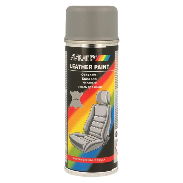 BARVNI SPREJ MOTIP NTR ZA USNJE SIVI 200 ML