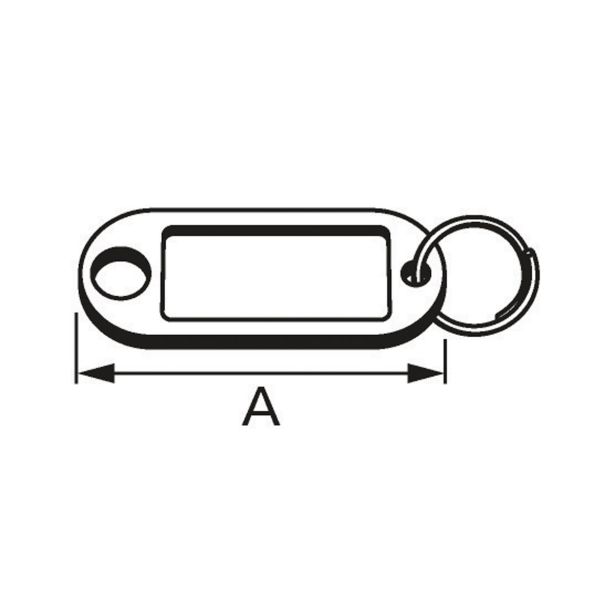 OBESEK ZA KLJUČE RAZLIČNE BARVE V ZAVITKU JE 5 KOS