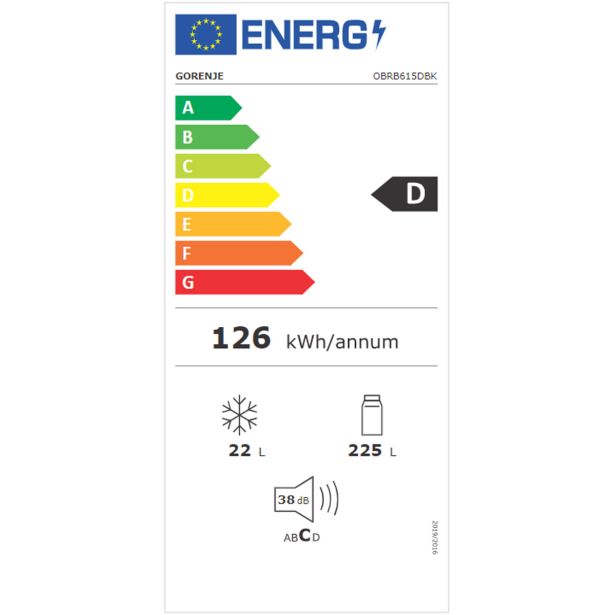 HLADILNIK GORENJE OBRB615DBK
