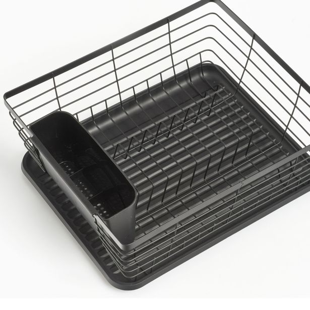 ODCEJALNIK ZELLER PRESENT 37X30.5X14.5 CM ČRNA KOVINA, PLASTIKA