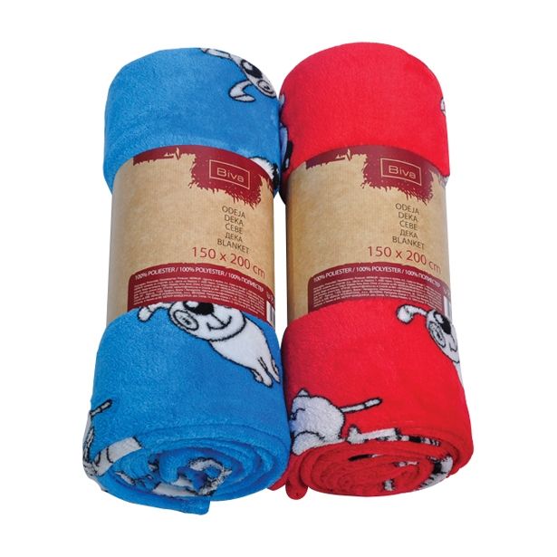 ODEJA BIVA 150X200 CM OTROŠKI MOTIV RAZLIČNE BARVE