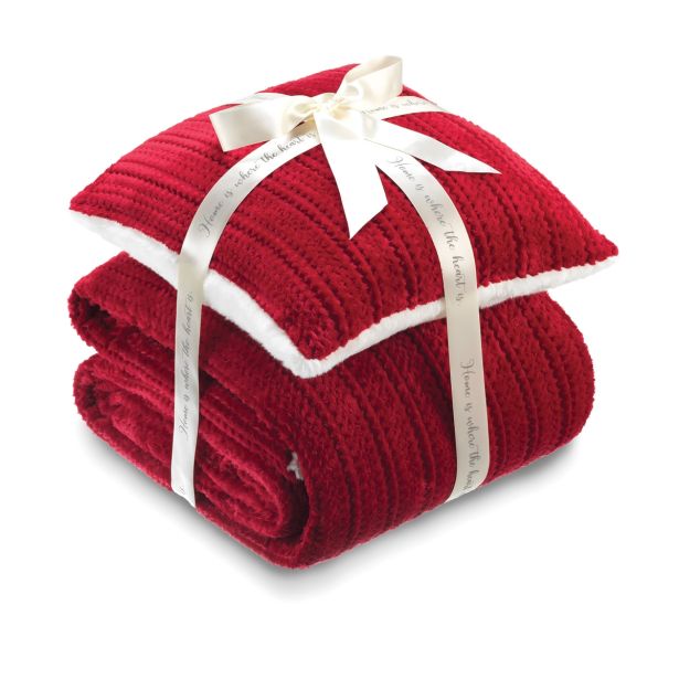 ODEJA DORMEO WARM HUG 130X190 CM IN BALZINA RDEČA