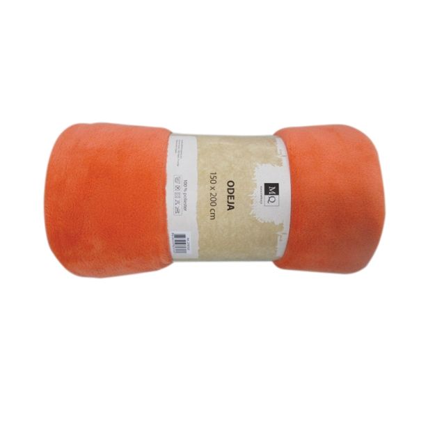 DEKORATIVNA ODEJA MQ 150X200 CM ORANŽNA