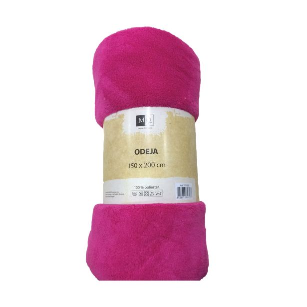 DEKORATIVNA ODEJA MQ 150X200 CM TEMNO ROZA