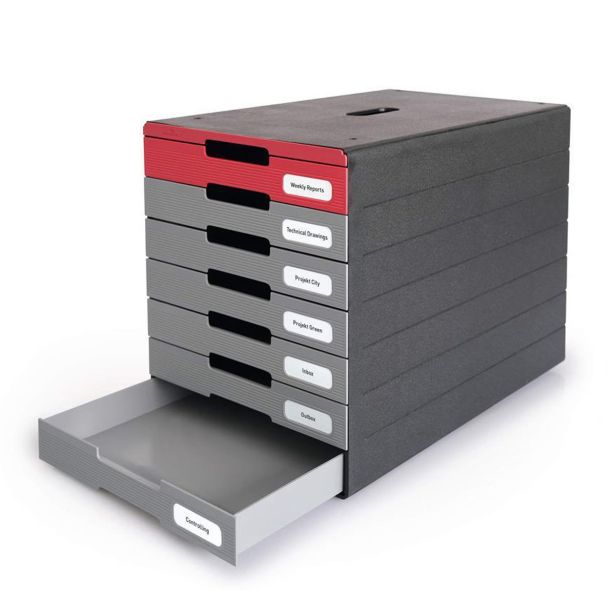 ODLOŽNI PREDAL, PREDALNIK DURABLE IDEALBOX PRO 7 BLUE ANGEL RDEČ